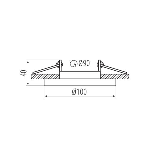 ARET GU10/GU5.3 süllyesztett mennyezeti lámpa, kerek, mozgatható, fehér, KANLUX
