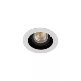   ARET GU10/GU5.3 süllyesztett mennyezeti lámpa, kerek, mozgatható, fekete-fehér, KANLUX