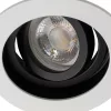 ARET GU10/GU5.3 süllyesztett mennyezeti lámpa, kerek, mozgatható, fekete-fehér, KANLUX