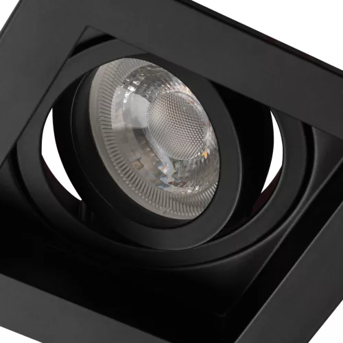 ARET GU10/GU5.3 Négyzet alakú mozgatható fekete mennyezeti lámpa KANLUX