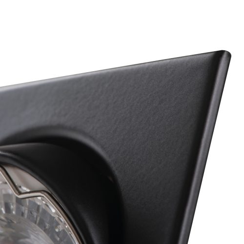 Süllyesztett mennyezeti lámpa ALOR GU10/GU5.3 Négyzet alakú mozgatható fekete KANLUX