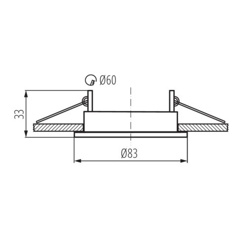 Süllyesztett mennyezeti lámpa ALOR GU10/GU5.3 Kerek Fehér KANLUX