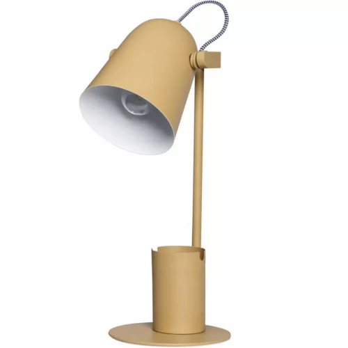 Iskolai éjszakai asztali lámpa + szervező Raibo E27 5W sárga KANLUX