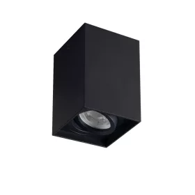   Felületre szerelhető mennyezeti lámpa GORD XS GU10 PAR16 Fekete négyzet mozgatható KANLUX