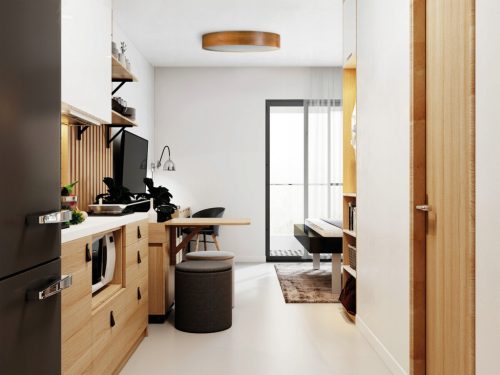 Jasmin felületre szerelhető LED mennyezeti lámpa 2x E27 38cm Kerek fa KANLUX