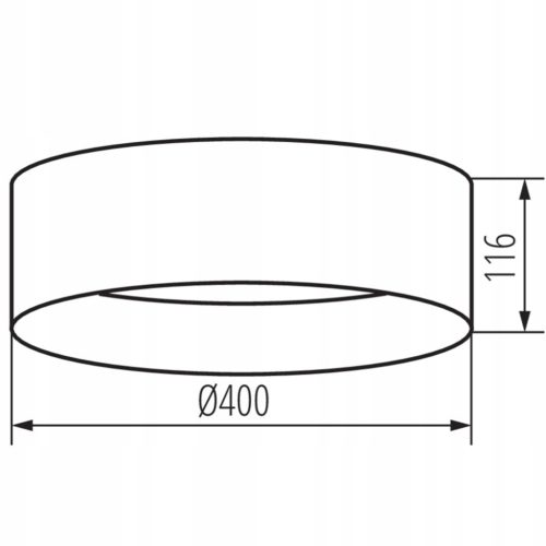 Felületre szerelhető LED mennyezeti lámpa Rifa 17.5W 3000K 40cm Kerek Fekete és Arany KANLUX