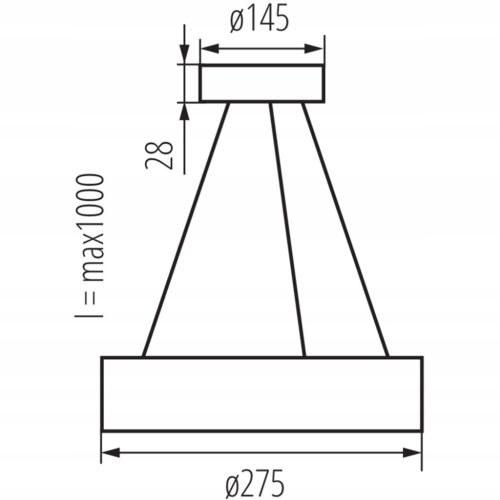 Jasmin túlnyúló fa mennyezeti lámpa LED E27-hez 28cm KANLUX