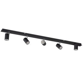   Fali és mennyezeti lámpatest EVALO 5x GU10 PAR16 Fekete KANLUX