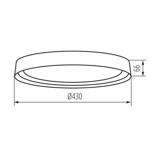 LED mennyezeti lámpa NIFU Mennyezeti lámpa 17.8W Fehér KANLUX