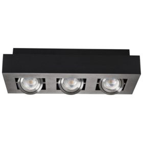   Felületre szerelhető halogén SPOT mozgatható fekete 3xGU10 STOBI Kanlux lámpatest