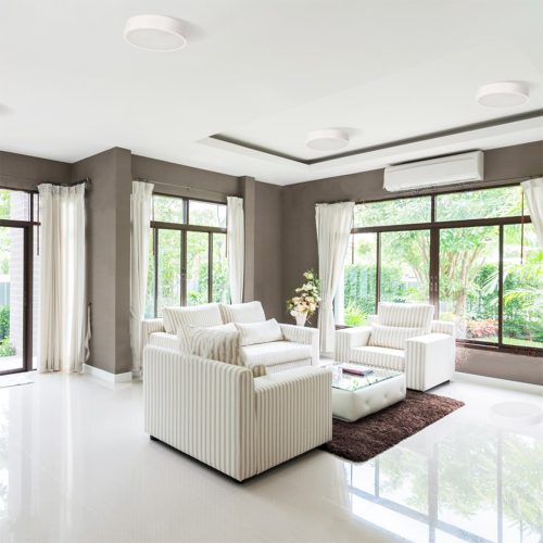 JASMIN felületre szerelhető LED mennyezeti lámpa 2x E27 fa matt fehér 37cm