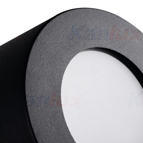 Felületre szerelhető halogén lámpatest SPOT TUBA kerek SANI GU10 fekete IP44 Kanlux