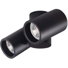   Felületre szerelhető halogén SPOT TUBA mozgatható rögzítő 2xGU10 fekete BLURRO Kanlux