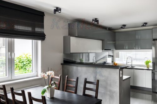 Felületre szerelhető halogén SPOT TUBA mozgatható rögzítő 2xGU10 fekete BLURRO Kanlux