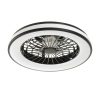 LED mennyezeti lámpa PLAVE ventilátorral 48W CCT Fehér és Fekete Kerek KANLUX