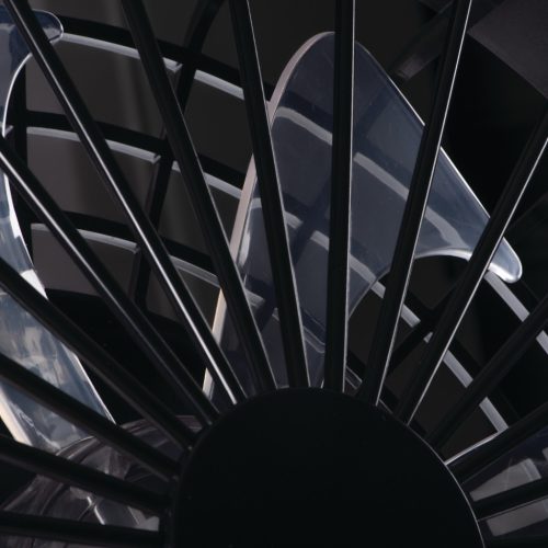 LED mennyezeti lámpa PLAVE ventilátorral 48W CCT Fehér és Fekete Kerek KANLUX