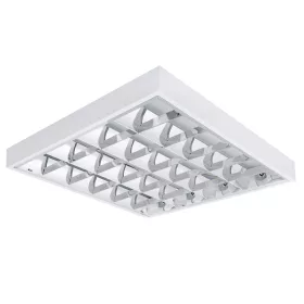   LED T8 G13 raszteres lámpatest 60x60cm Négyzet alakú fehér Felületre Szerelt NOTUS Kanlux