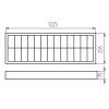 LED T8 raszteres lámpatest 120x30cm G13 téglalap alakú fehér felületre szerelhető NOTUS Kanlux