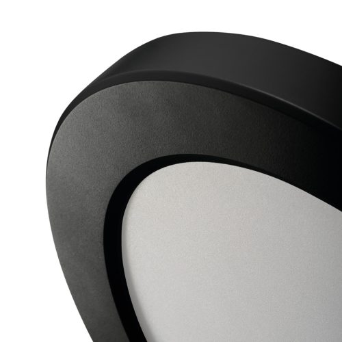 Felületre szerelhető LED lámpa, 17W, 1600lm CCT, 120°, kerek, fekete, ERGA, Kanlux