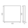 LED Panel Felületre Szerelhető 60x60 Lámpa 50W 6250lm 4000K Semleges 60° Fehér Kanlux