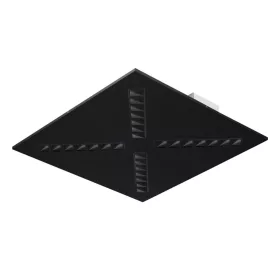   LED panel mennyezeti lámpa 30.5W 60x60cm 3750lm 3000K Meleg 80° Süllyesztett fekete Kanlux