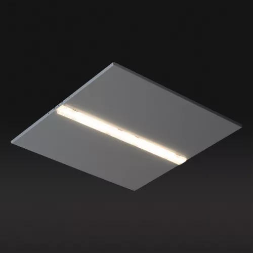 Süllyesztett LED panel 60x60 lámpa 38W 4450lm 3000K Meleg 60° Fekete Kanlux