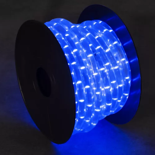 Kerti LED neon fénytömlő 20W kék fény 10m IP65 UV-álló átmenő táplálás 210V DC Kanlux