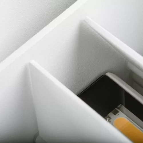 LED homlokzati lámpatest REKA fehér FEL ÉS LE 7W 500lm 840 Semleges IP54 Kanlux