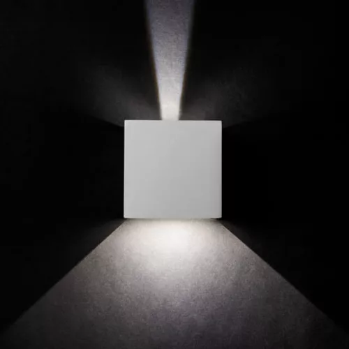 LED homlokzati lámpatest REKA fehér FEL ÉS LE 7W 500lm 840 Semleges IP54 Kanlux
