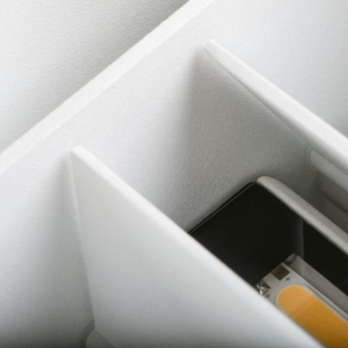 LED homlokzati lámpatest REKA fehér FEL ÉS LE 7W 510lm 4000K Semleges IP54 Kanlux