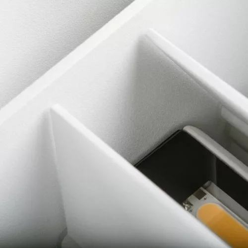 LED homlokzati lámpatest REKA fehér FEL ÉS LE 7W 510lm 4000K Semleges IP54 Kanlux