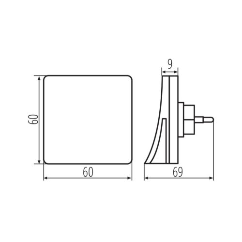 HOFI LED orientációs lámpa foglalat alkonyérzékelőhöz 0,28W 2lm 3000K meleg fehér KANLUX