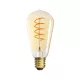 LED izzó XLED E27 ST64 4W 250lm 1800K meleg izzószál borostyán KANLUX