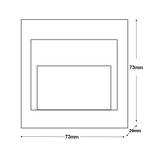 LED lépcsőházi lámpa Ziko fehér 1,5W 4000K Semleges KM LUMILED
