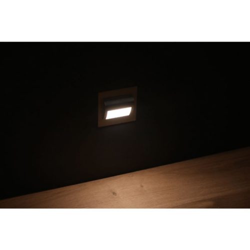 LED lépcső lámpatest Ziko szálcsiszolt nikkel 1.5W 4000K Semleges KM LUMILED