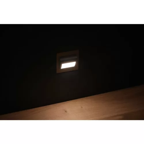 LED lépcső lámpatest Ziko szálcsiszolt nikkel 1.5W 4000K Semleges KM LUMILED