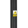 Összecsukható világítóoszlop utcai lámpákhoz, kémlelőablakkal, 3 m átmérőjű, 60 db, fekete, KOBI