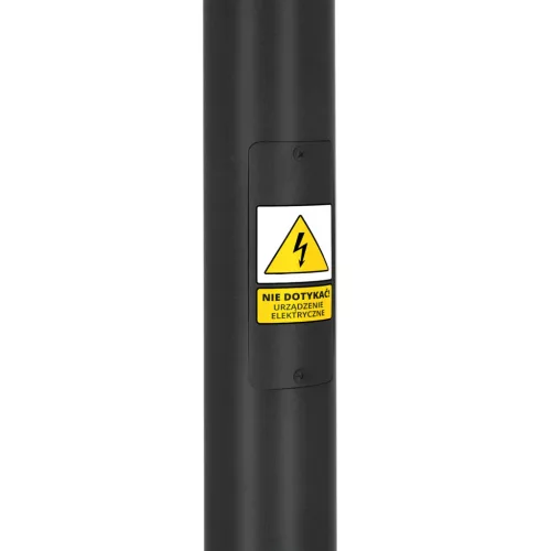 Összecsukható világítóoszlop utcai lámpákhoz, kémlelőablakkal, 3 m átmérőjű, 60 db, fekete, KOBI