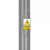 Összecsukható világítóoszlop utcai lámpákhoz, kémlelőablakkal, 3 m átmérőjű, 60 db, szürke, KOBI