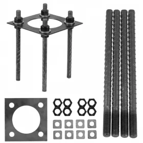   Állítható alapozóhorgony oszlophoz BASE SV 200x200mm KOBI