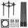 Állítható alapozóhorgony oszlophoz BASE SV 200x200mm KOBI