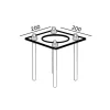Állítható alapozóhorgony oszlophoz BASE SV 200x200mm KOBI
