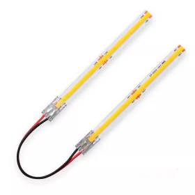 Kétoldalas csatlakozó 10 cm 8 mm-es COB LED szalaghoz Kobi