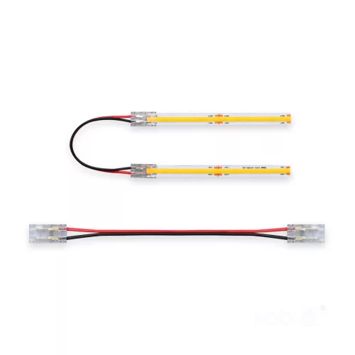Kétoldalas csatlakozó 10 cm 8 mm-es COB LED szalaghoz Kobi