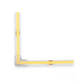   L-csatlakozó Tramo COB LED szalagokhoz, kattintásos, átlátszó, 8 mm-es Kobi