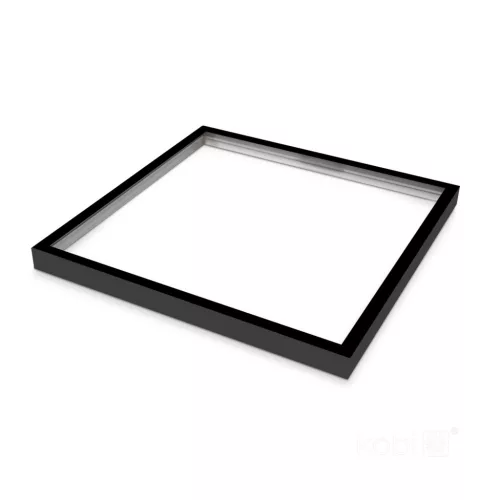 Felületre szerelhető keret 63mm LED panelhez 60x60cm kattintásos fekete Kobi