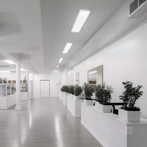 Felületre szerelhető keret 63mm LED panelhez 30x120cm Click White Kobi
