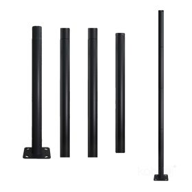   Összecsukható világítóoszlop kültéri lámpákhoz SG 4m Fi 60mm fekete Kobi