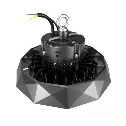 Ipari LED magas öböllámpa 200W 36000lm Semleges 4000K Fekete IP65 IK09 Anica Pro Kobi