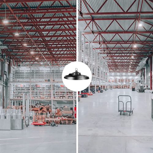 Ipari lámpa LED UFO csarnokvilágító 100W 110° 4000K IP65 Kobi